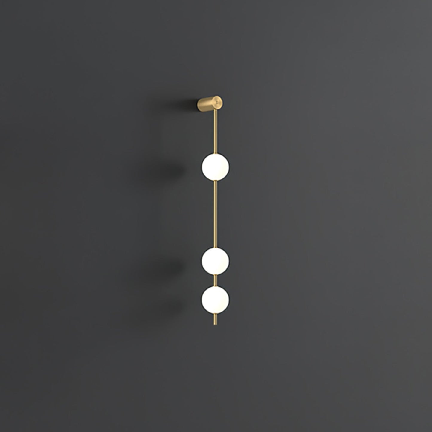 Professional Vertical Balls Wall Lamp - Adjustable Brightness, Modern