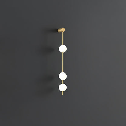 Professional Vertical Balls Wall Lamp - Adjustable Brightness, Modern