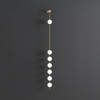 Professional Vertical Balls Wall Lamp - Adjustable Brightness, Modern