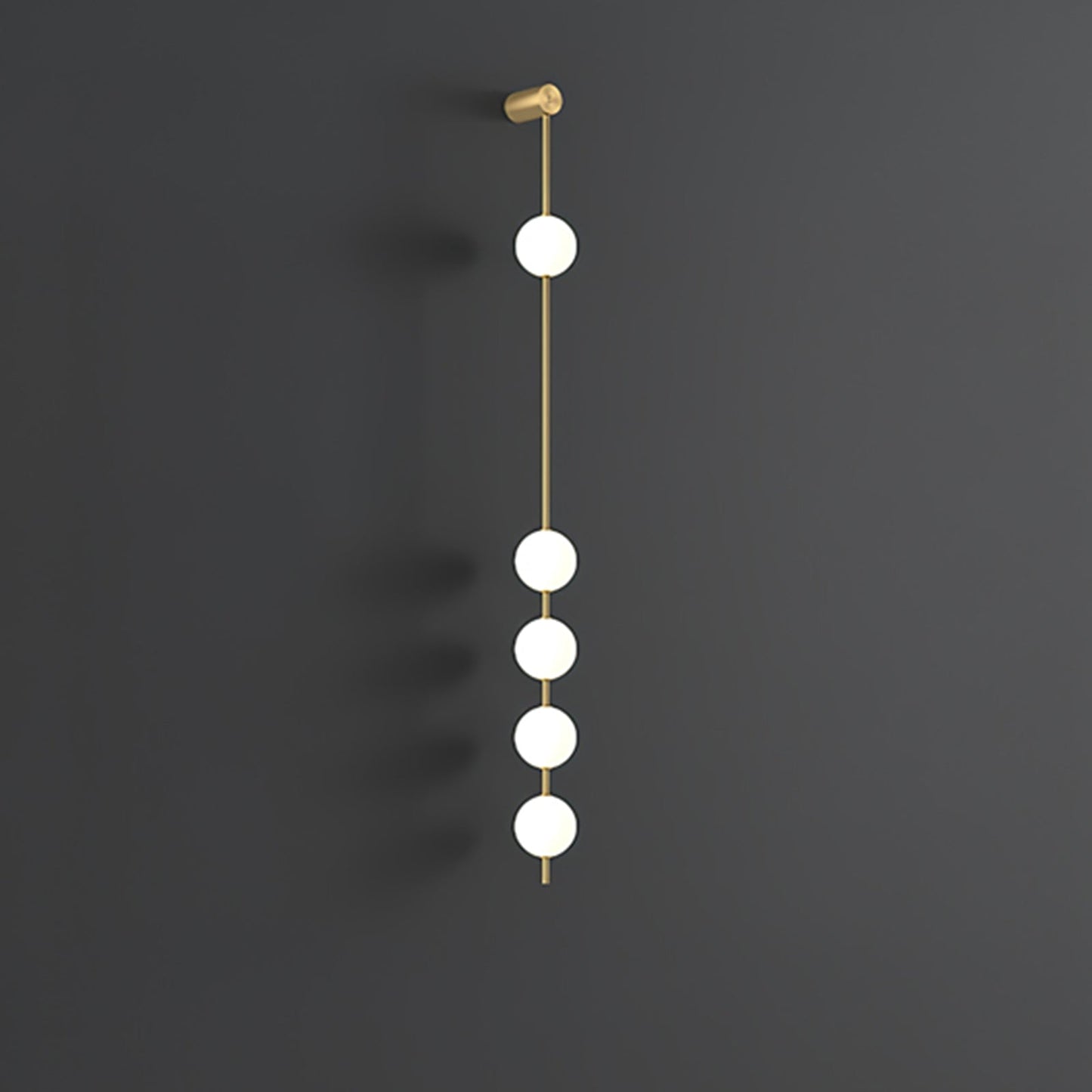 Professional Vertical Balls Wall Lamp - Adjustable Brightness, Modern