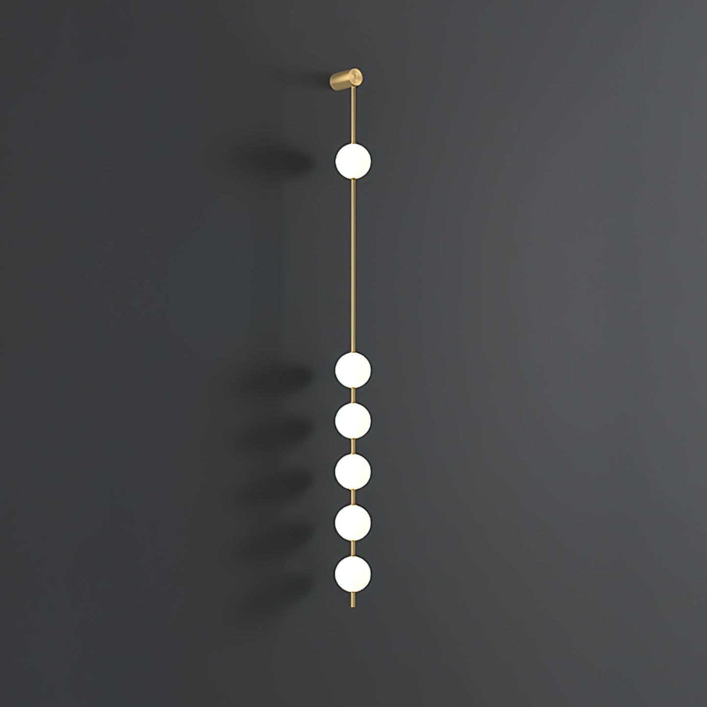 Professional Vertical Balls Wall Lamp - Adjustable Brightness, Modern