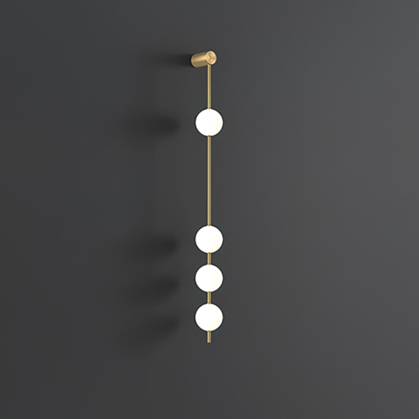 Professional Vertical Balls Wall Lamp - Adjustable Brightness, Modern