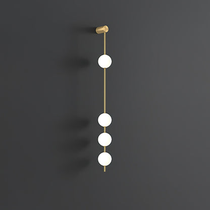 Professional Vertical Balls Wall Lamp - Adjustable Brightness, Modern