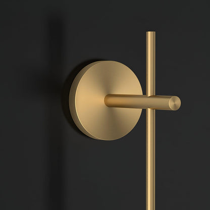 Vertical Globe Plug-in Wall Lamp with Adjustable Brightness & Modern D