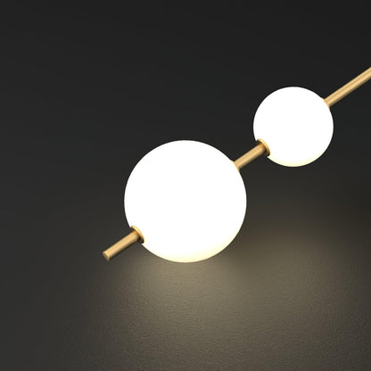 Vertical Globe Plug-in Wall Lamp with Adjustable Brightness & Modern D