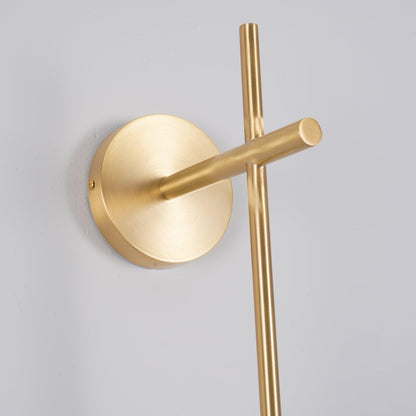 Vertical Globe Plug-in Wall Lamp with Adjustable Brightness & Modern D