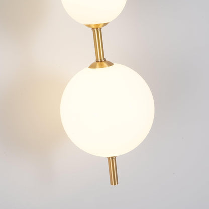 Vertical Globe Plug-in Wall Lamp with Adjustable Brightness & Modern D