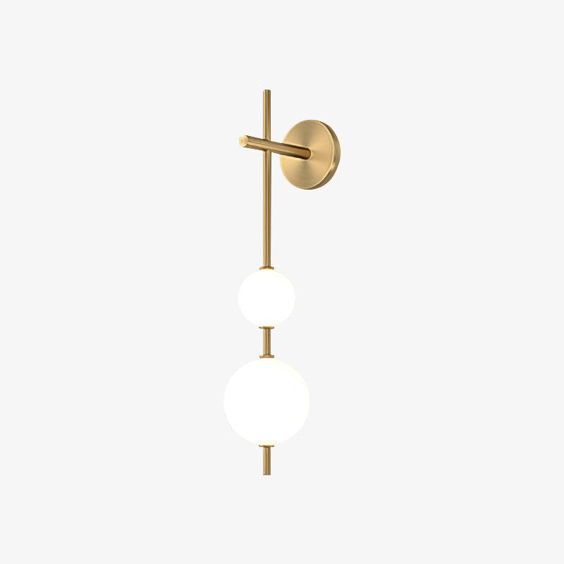 Vertical Globe Plug-in Wall Lamp with Adjustable Brightness & Modern D