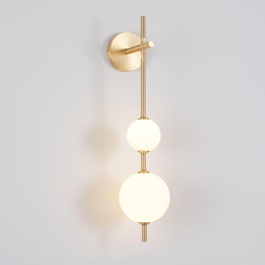 Modern Vertical Globe Wall Lamp with Adjustable Brightness & Energy Sa