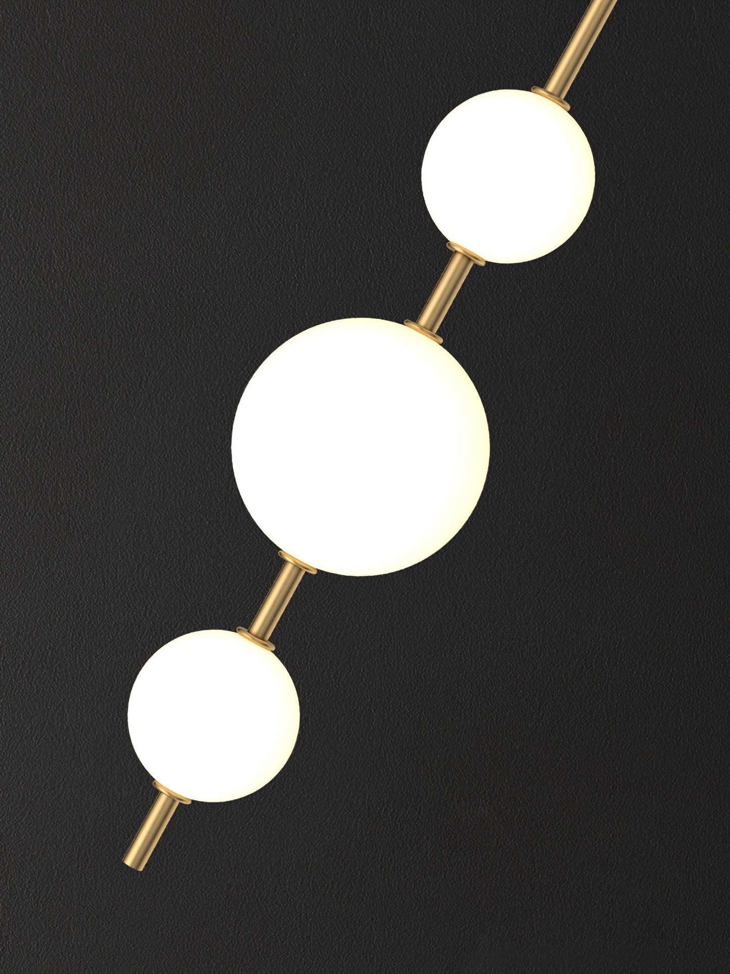 Vertical Globe Plug-in Wall Lamp with Adjustable Brightness & Modern D