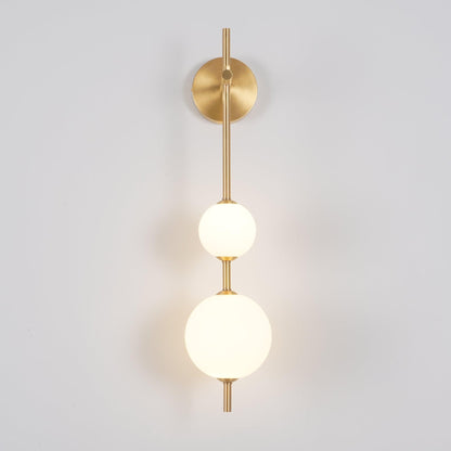 Modern Vertical Globe Wall Lamp with Adjustable Brightness & Energy Sa