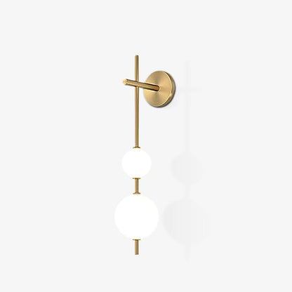 Modern Vertical Globe Wall Lamp with Adjustable Brightness & Energy Sa