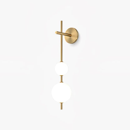 Vertical Globe Plug-in Wall Lamp with Adjustable Brightness & Modern D