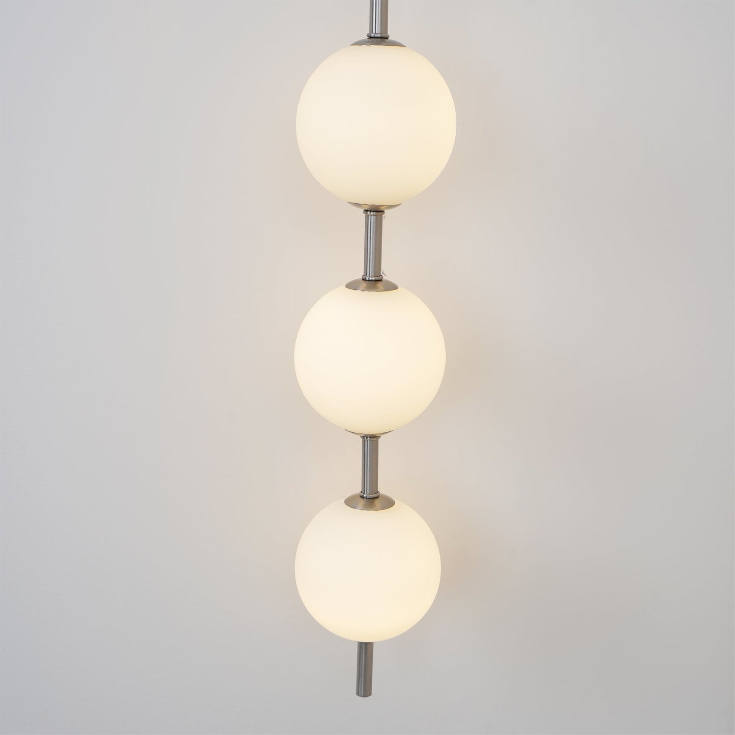Vertical Globe Plug-in Wall Lamp with Adjustable Brightness & Modern D