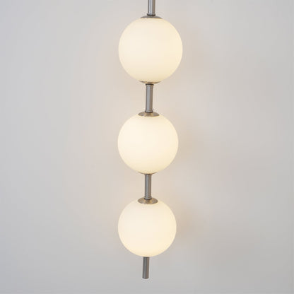 Vertical Globe Plug-in Wall Lamp with Adjustable Brightness & Modern D