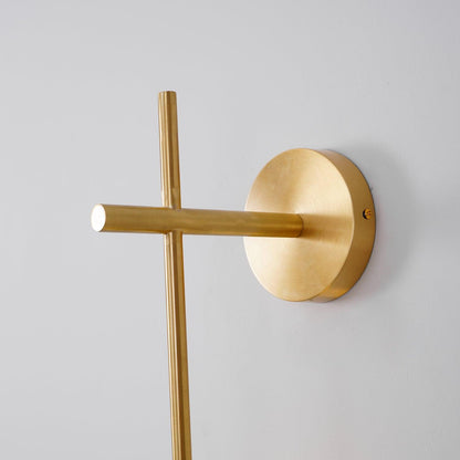Vertical Globe Plug-in Wall Lamp with Adjustable Brightness & Modern D