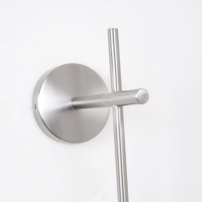 Vertical Globe Plug-in Wall Lamp with Adjustable Brightness & Modern D