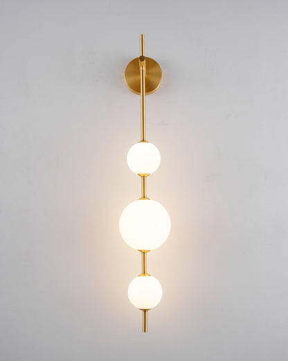 Modern Vertical Globe Wall Lamp with Adjustable Brightness & Energy Sa