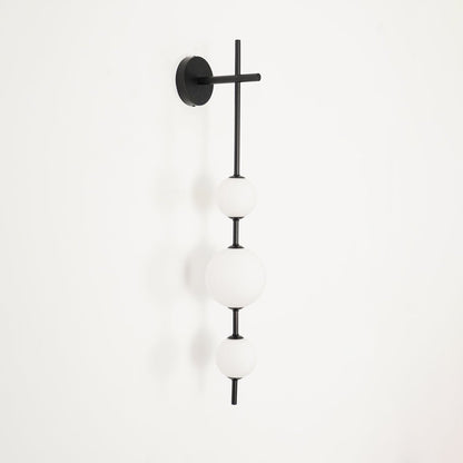 Modern Vertical Globe Wall Lamp with Adjustable Brightness & Energy Sa