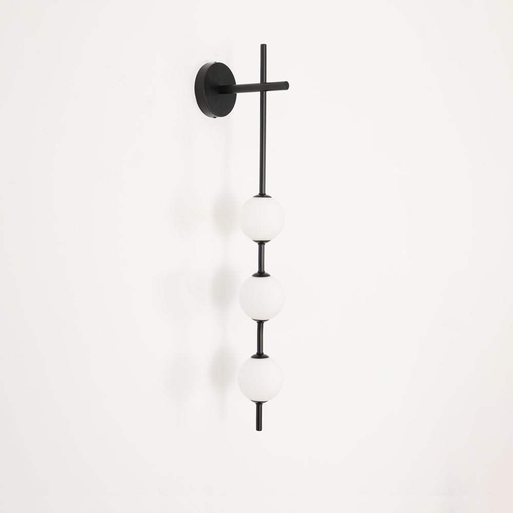 Modern Vertical Globe Wall Lamp with Adjustable Brightness & Energy Sa