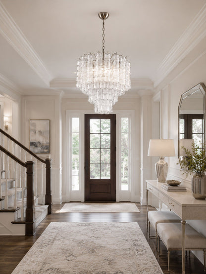 Vetrina Glass Chandelier - Elegant Design with Adjustable Height & LED