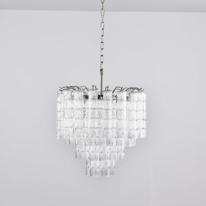 Vetrina Glass Chandelier - Elegant Design with Adjustable Height & LED