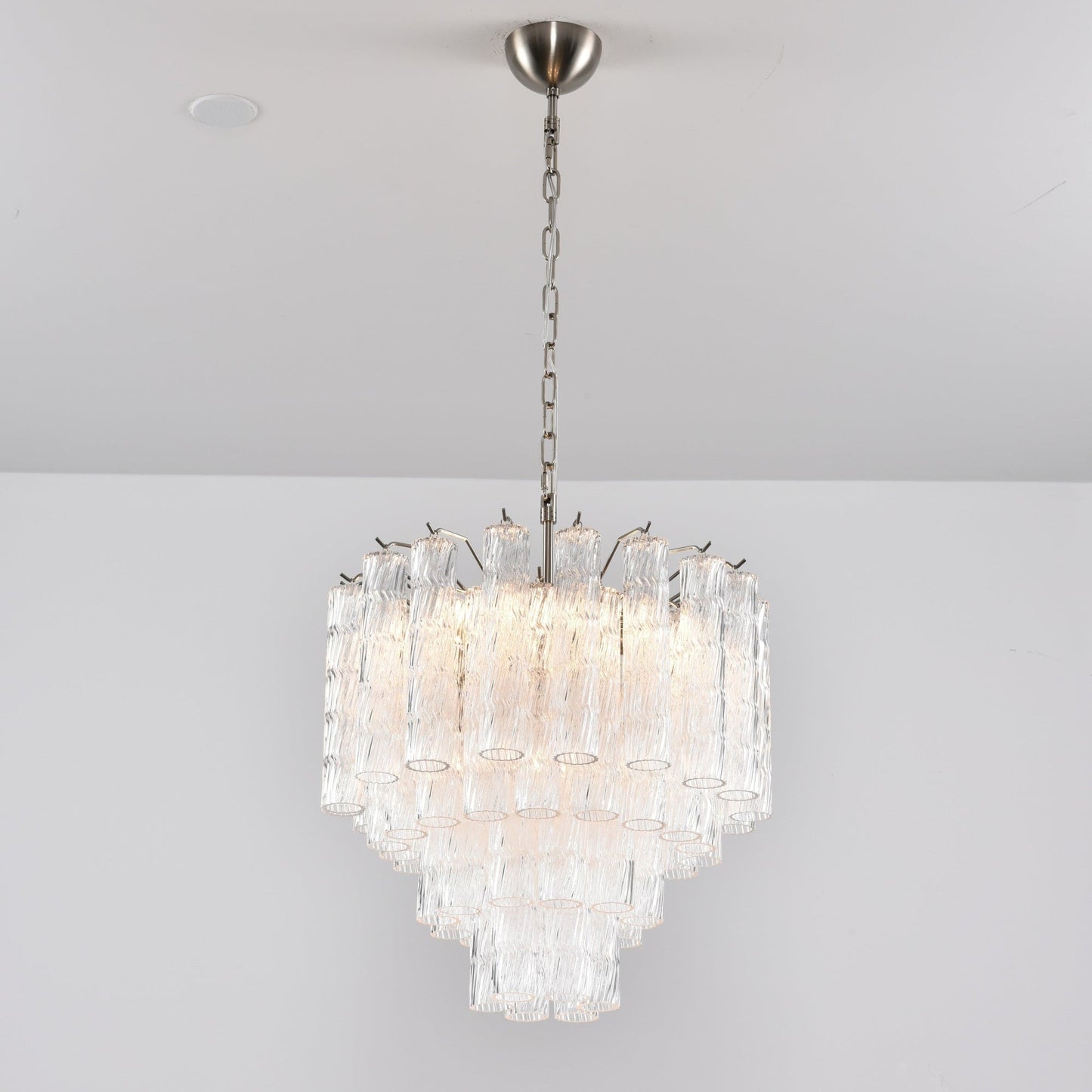Vetrina Glass Chandelier - Elegant Design with Adjustable Height & LED