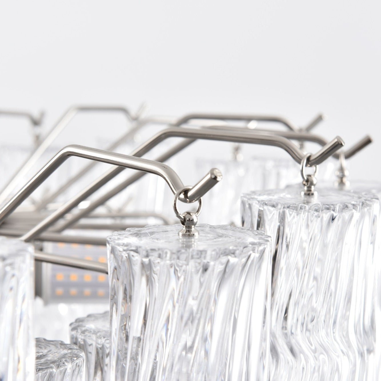 Vetrina Glass Chandelier - Elegant Design with Adjustable Height & LED