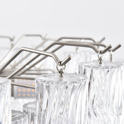 Vetrina Glass Chandelier - Elegant Design with Adjustable Height & LED
