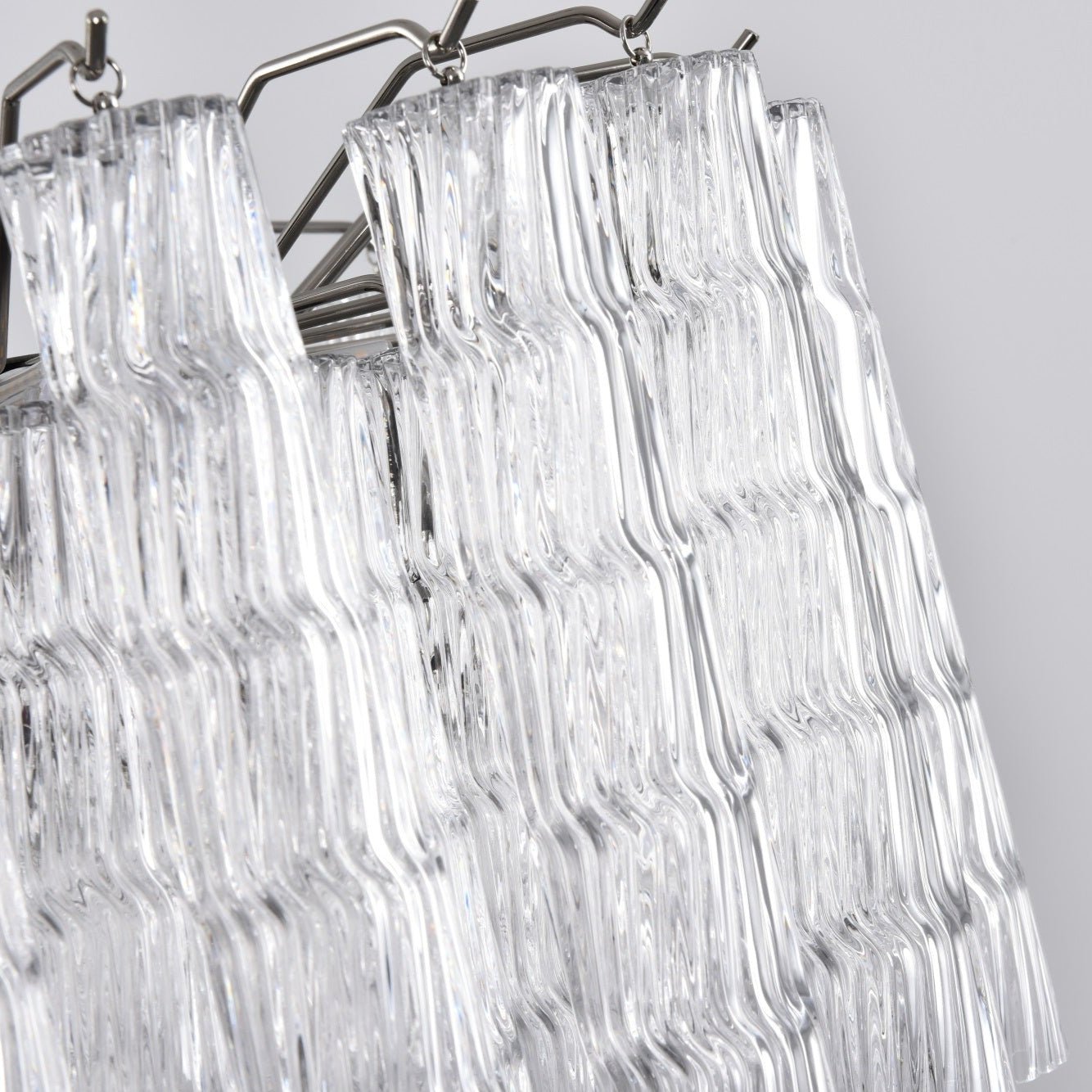 Vetrina Glass Chandelier - Elegant Design with Adjustable Height & LED