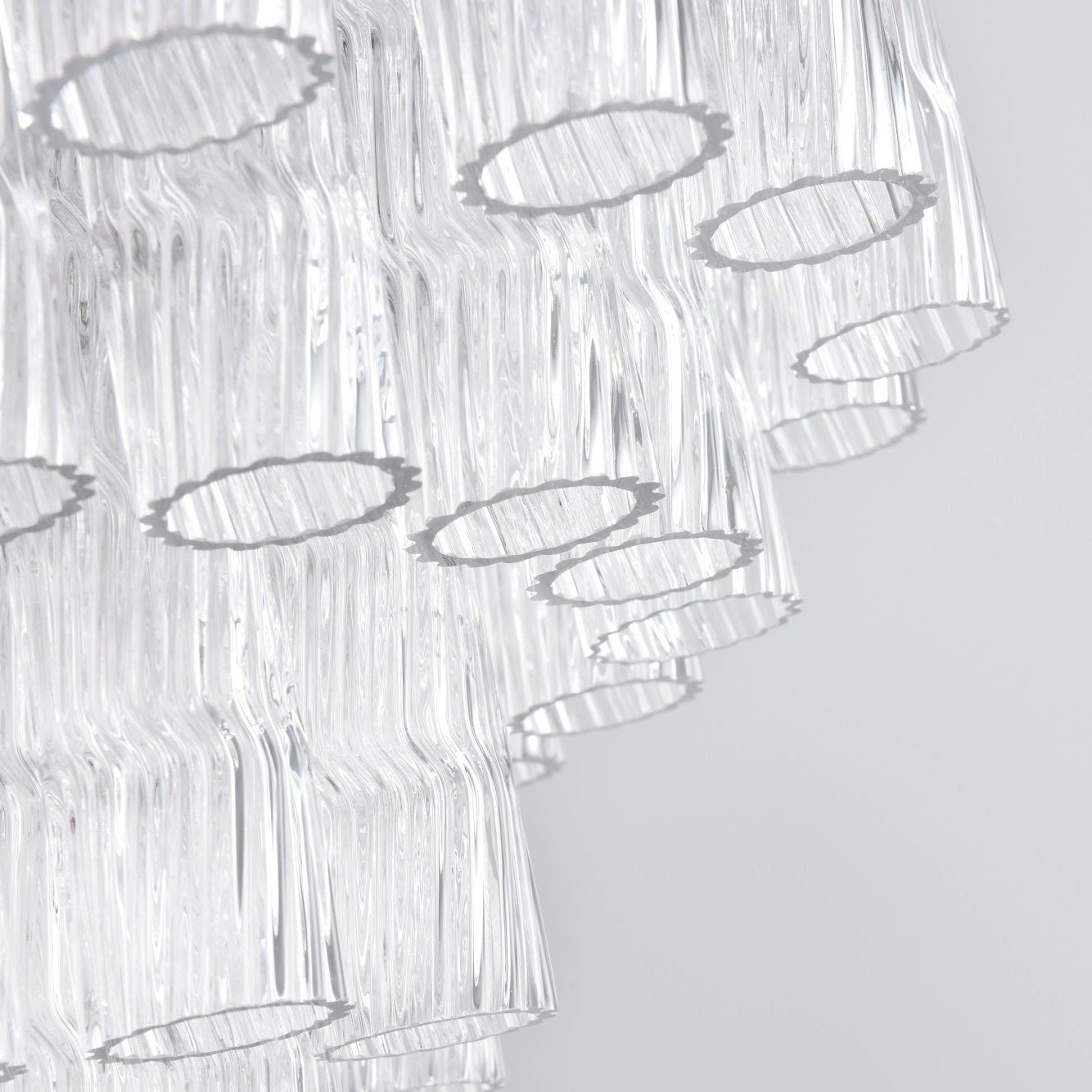 Vetrina Glass Chandelier - Elegant Design with Adjustable Height & LED