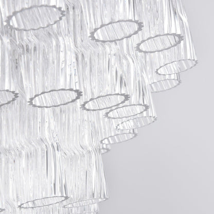 Vetrina Glass Chandelier - Elegant Design with Adjustable Height & LED