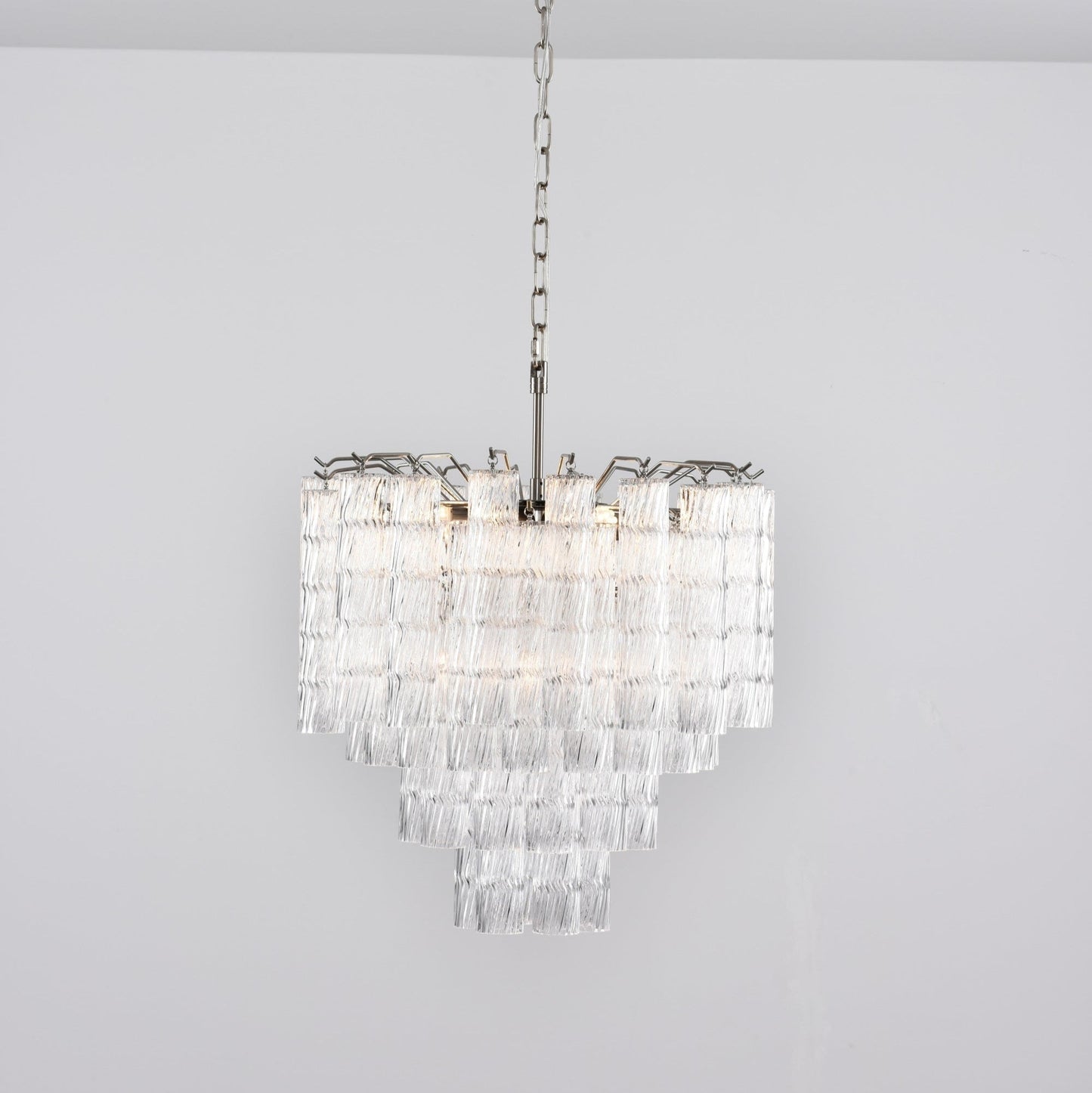 Vetrina Glass Chandelier - Elegant Design with Adjustable Height & LED