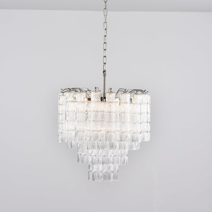 Vetrina Glass Chandelier - Elegant Design with Adjustable Height & LED