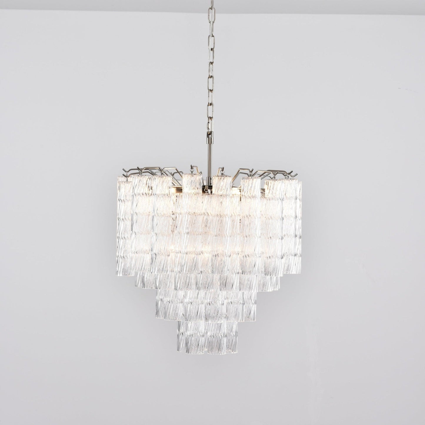 Vetrina Glass Chandelier - Elegant Design with Adjustable Height & LED