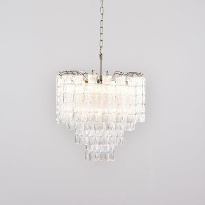 Vetrina Glass Chandelier - Elegant Design with Adjustable Height & LED