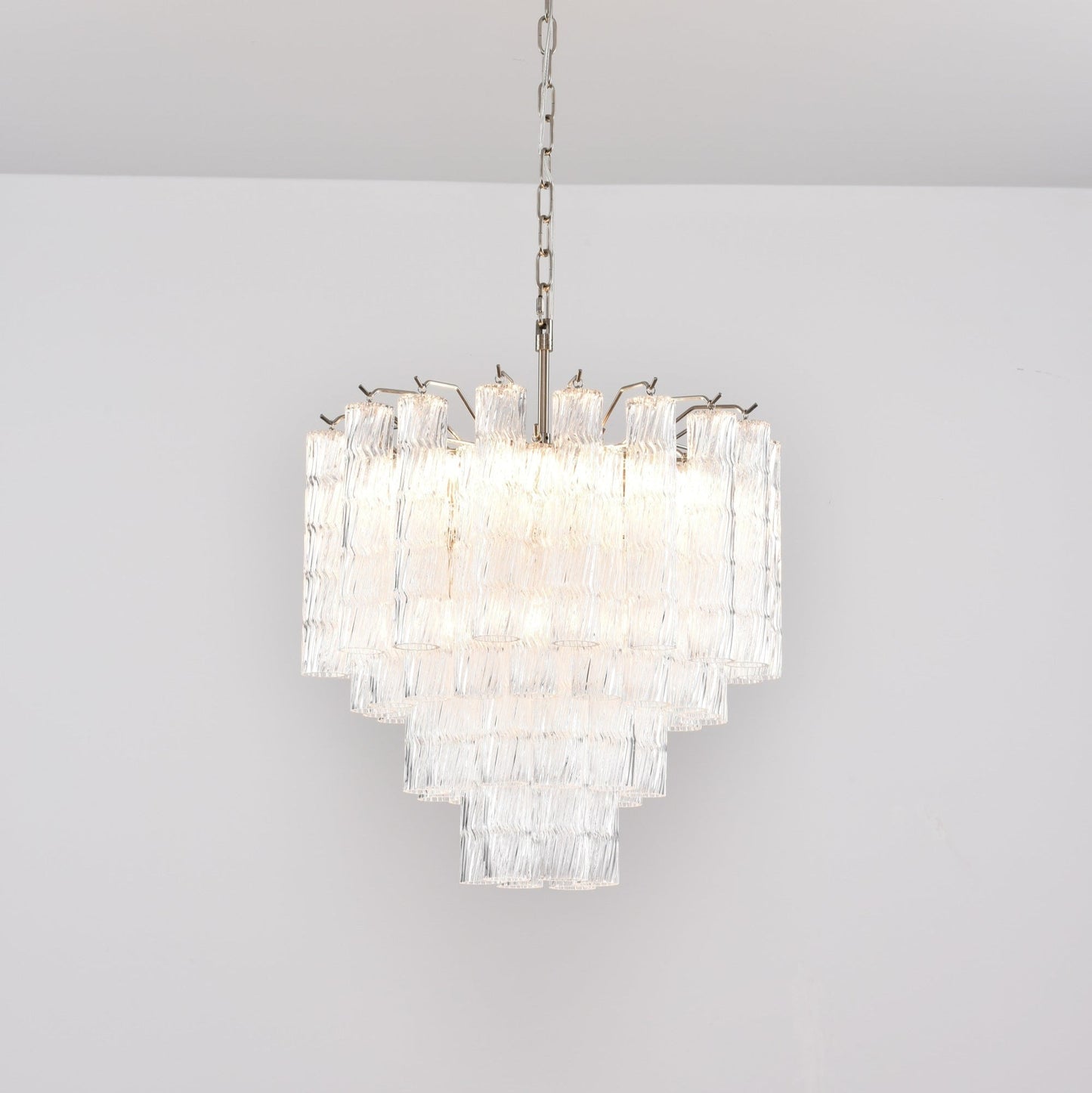 Vetrina Glass Chandelier - Elegant Design with Adjustable Height & LED