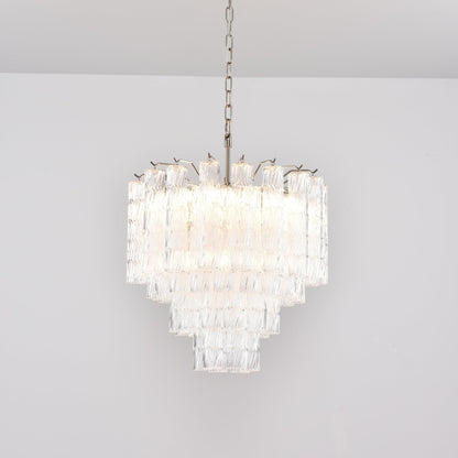 Vetrina Glass Chandelier - Elegant Design with Adjustable Height & LED
