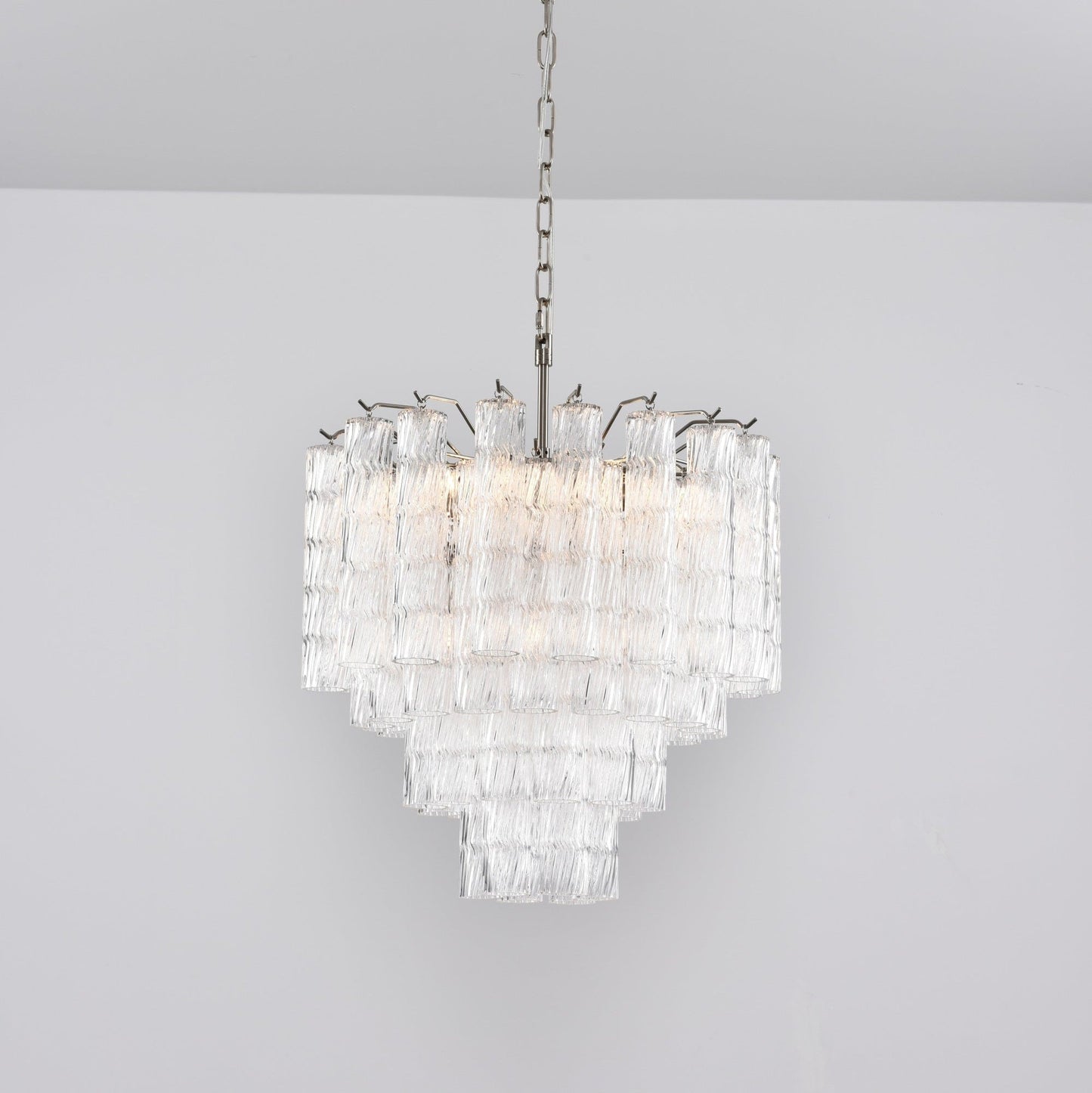 Vetrina Glass Chandelier - Elegant Design with Adjustable Height & LED