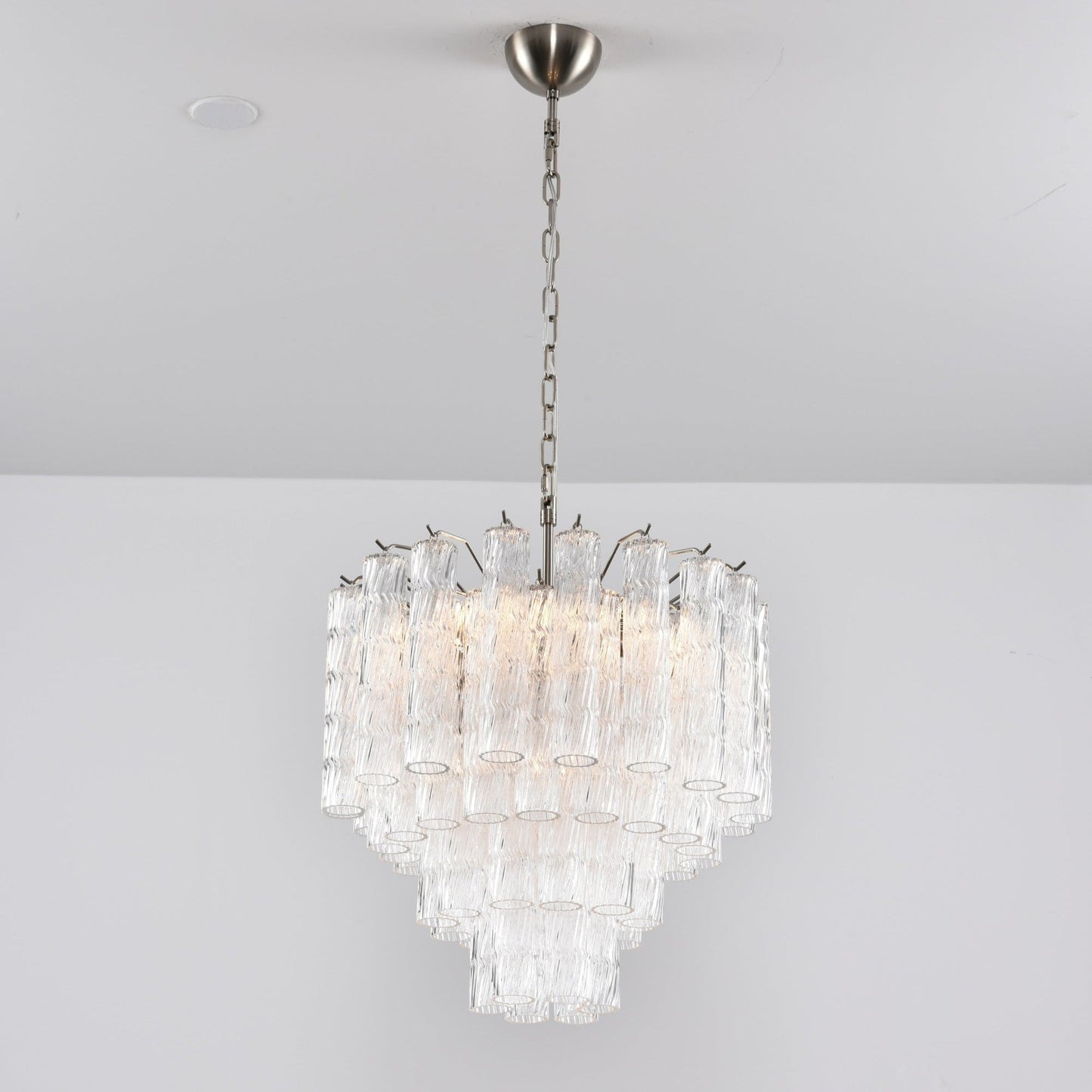 Vetrina Glass Chandelier - Elegant Design with Adjustable Height & LED