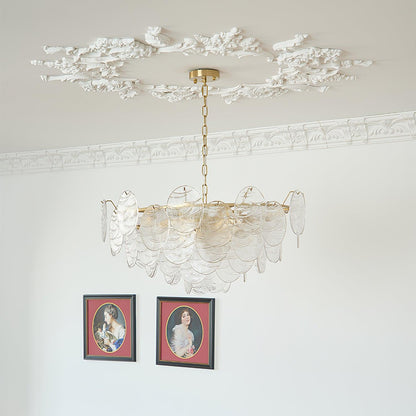 Victorian Disc Chandelier - Elegant Design with Adjustable Height & LE