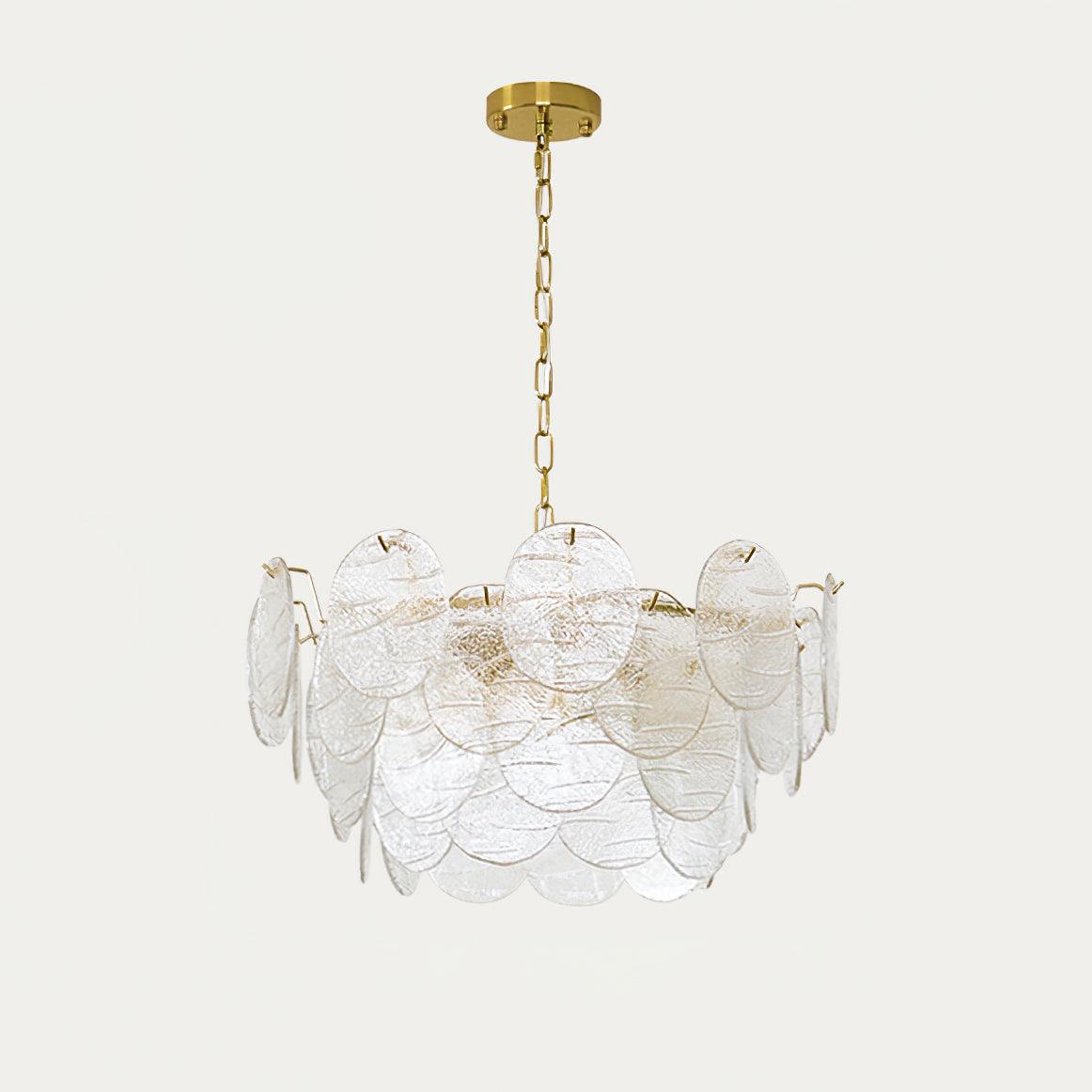 Victorian Disc Chandelier - Elegant Design with Adjustable Height & LE