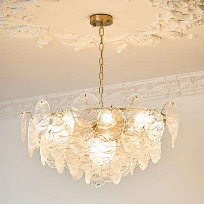 Victorian Disc Chandelier - Elegant Design with Adjustable Height & LE