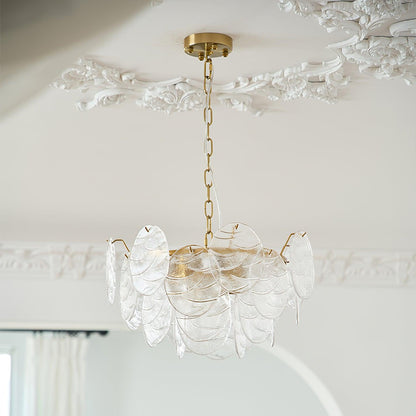 Victorian Disc Chandelier - Elegant Design with Adjustable Height & LE