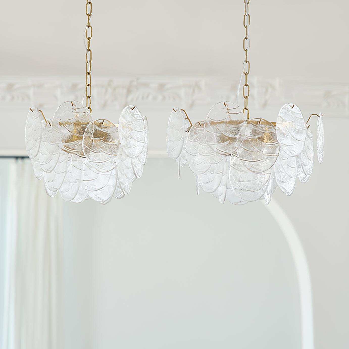 Victorian Disc Chandelier - Elegant Design with Adjustable Height & LE