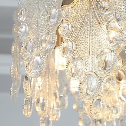 Elegant Crystal Vilary Chandelier with Adjustable Height & LED Lights