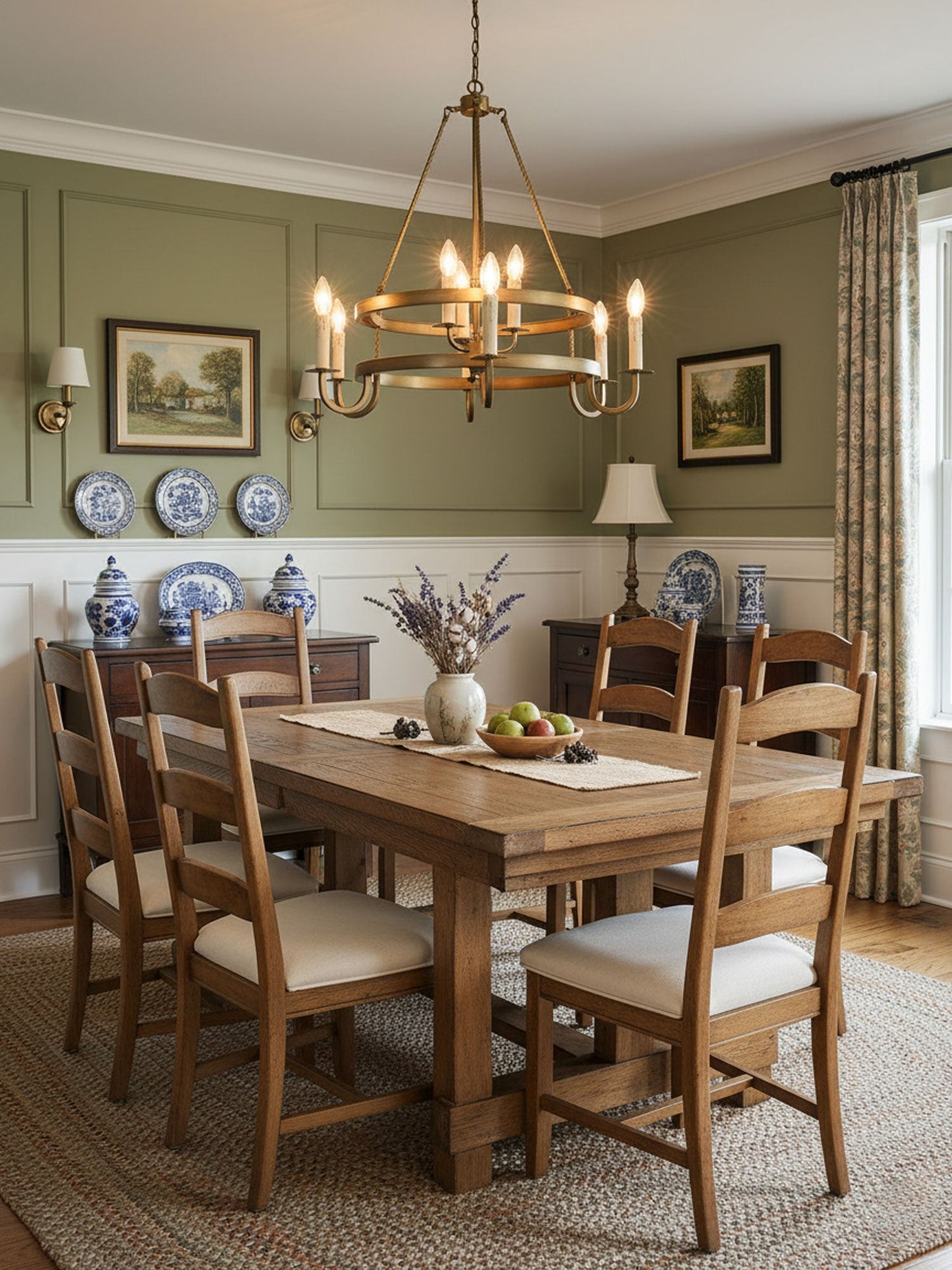 Vintage Voyager Chandelier - Elegant Lighting with Adjustable Height &