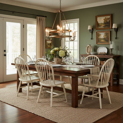 Vintage Voyager Chandelier - Elegant Lighting with Adjustable Height &