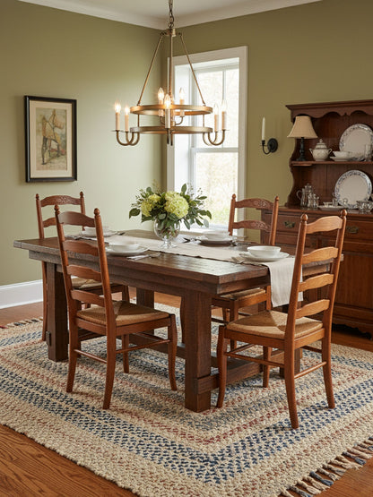 Vintage Voyager Chandelier - Elegant Lighting with Adjustable Height &
