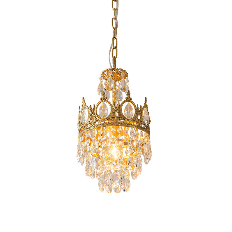 Elegant Vintage Crystal Chandelier - Dimmable, Easy Installation